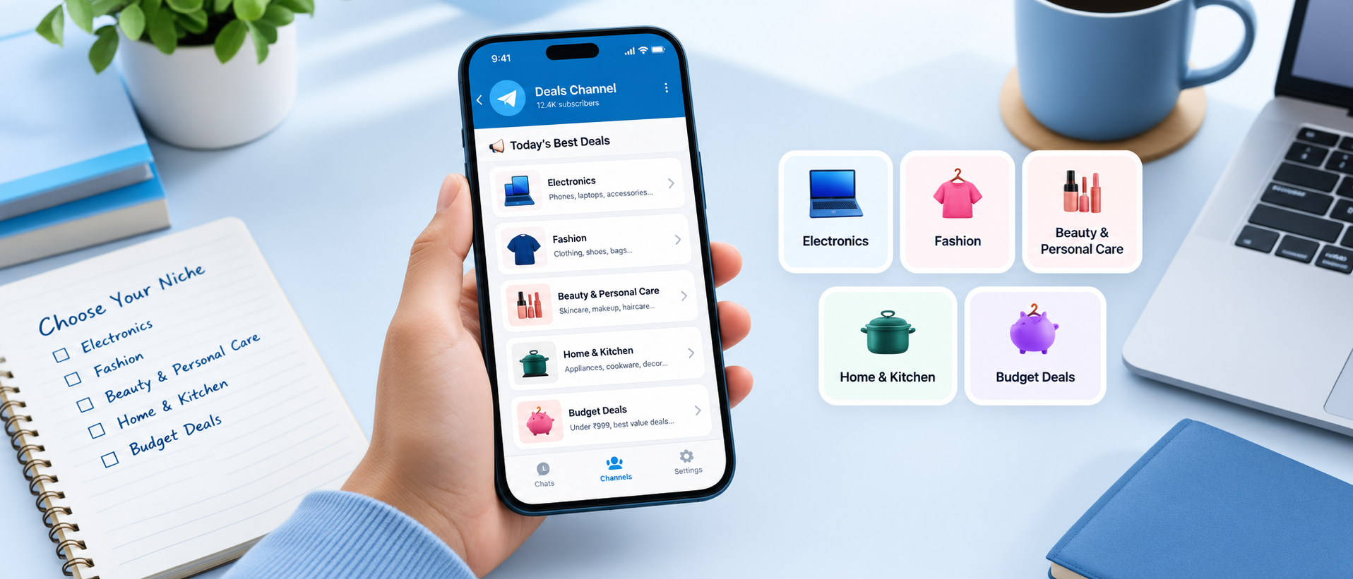 How to start a loot deals Telegram channel by choosing the right deal niche
