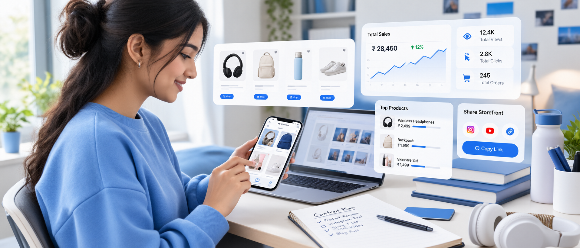 student affiliate marketing with Zokera creator storefront