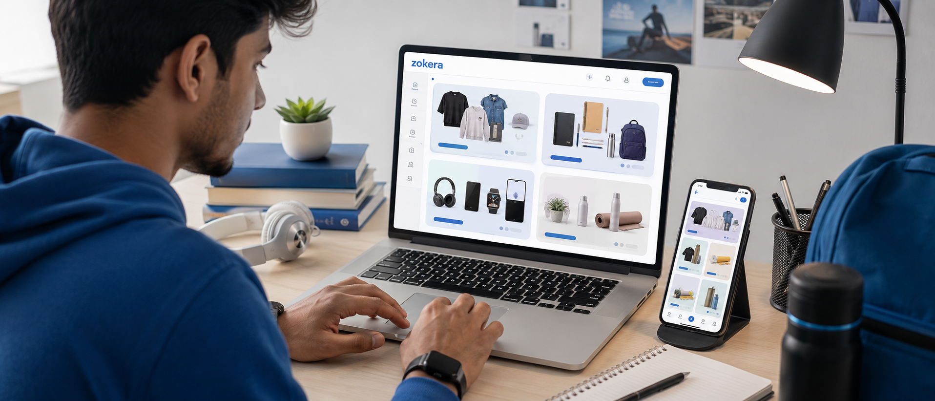 side income ideas for college students with a Zokera creator storefront