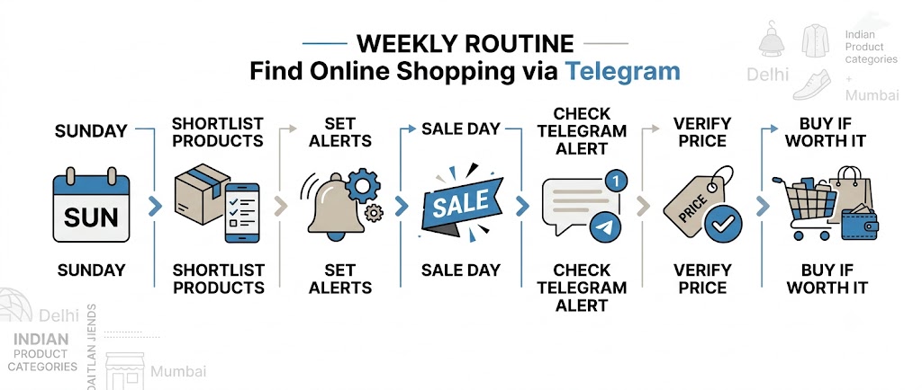 Best time to find Telegram deals with a weekly deal routine