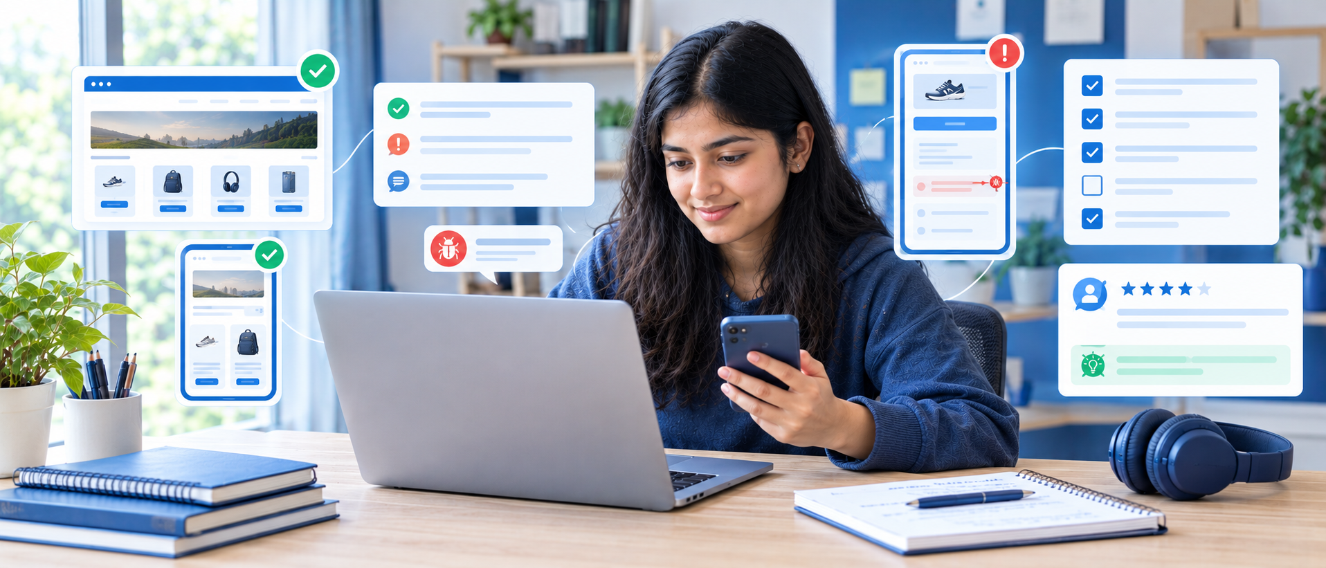 Website and app testing as one of the online jobs that pay weekly