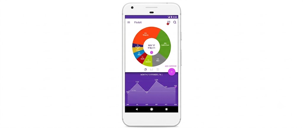 FinArt expense tracker apps India for automatic spending tracking
