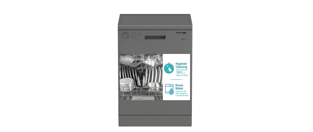 Voltas Beko DF14S3 dishwasher, one of the best dishwashers in India