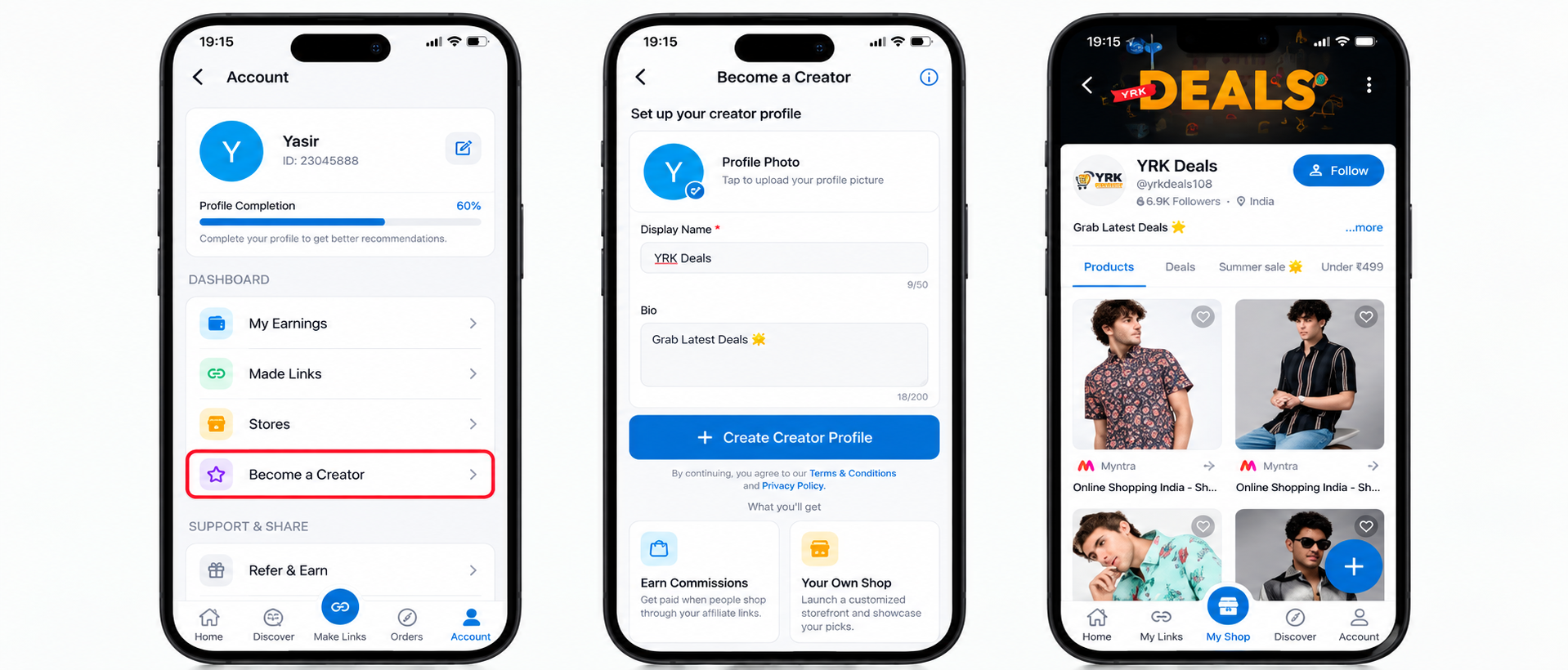 creator storefront ideas for shopping recommendations
