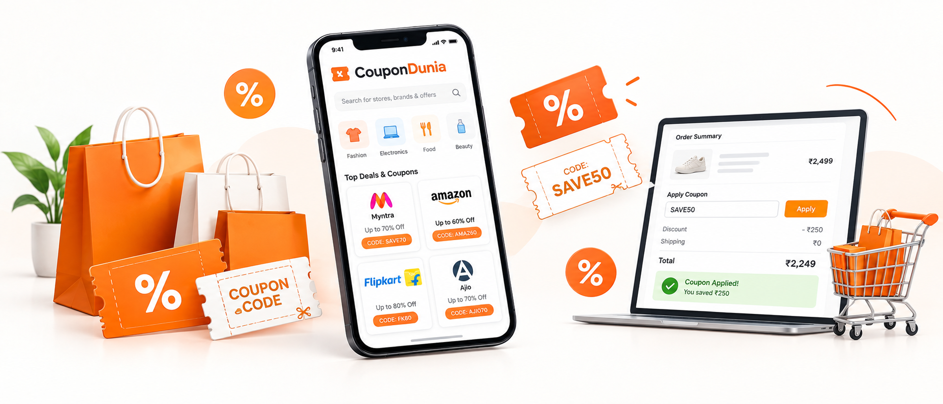 CouponDunia among shopping reward apps in India for shopping coupons
