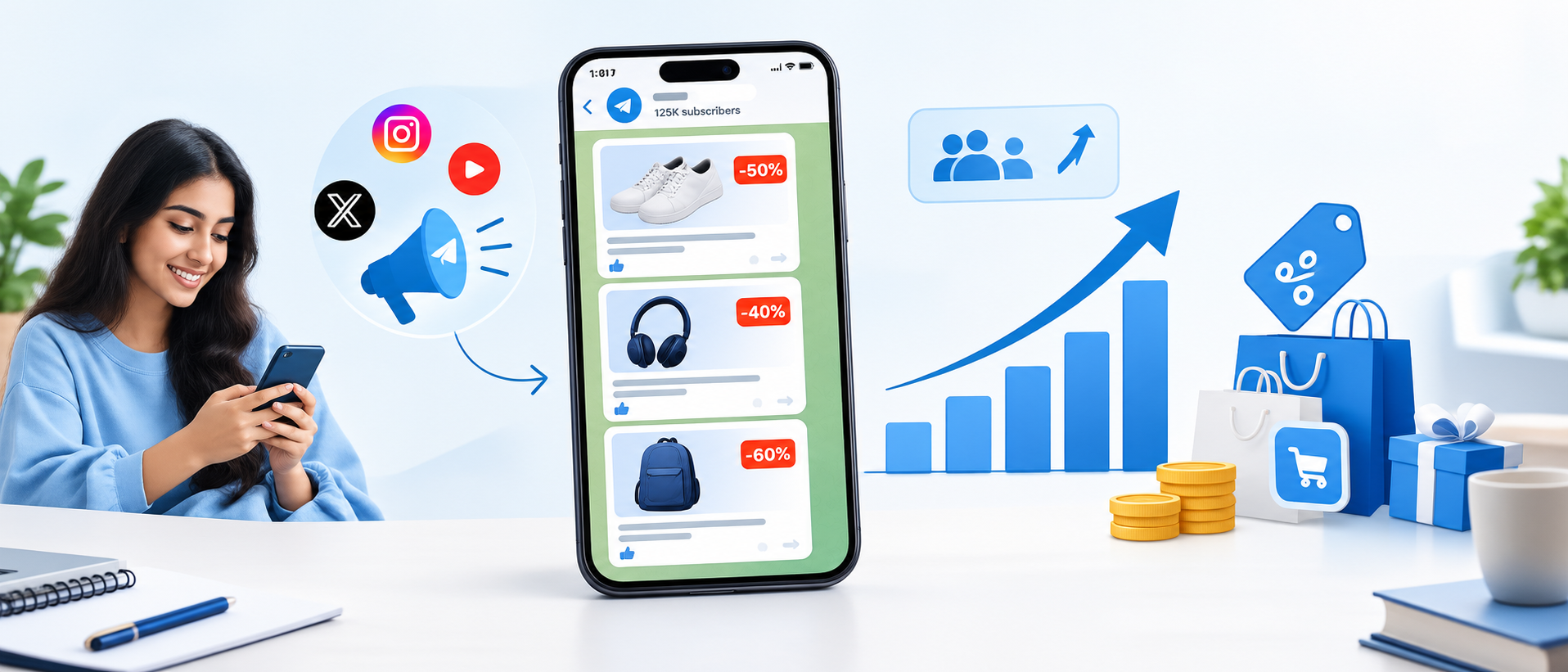 Running a Telegram deals channel can help you build an audience around discounts, loot deals, coupons, price drops, and shopping offers. But simply posting deals every day is not enough to grow consistently. You need a clear niche, useful content, fast updates, external promotion, and a reason for members to stay.  If you are looking for how to grow a Telegram deals channel, this guide covers practical strategies to attract relevant members, increase engagement, build trust, and monetize your audience.  What Makes a Telegram Deals Channel Different?  Deals channels operate differently from many other Telegram channels because their content is often time-sensitive. A good deal can disappear quickly when the price changes or stock runs out.  Telegram channels can have unlimited subscribers, while public channels can be found through Telegram search. This makes clear positioning and consistent content important when building a deals audience. Telegram's Channels FAQ explains how public and private channels work and how users can discover public channels.  This means your channel needs to compete on more than subscriber numbers. Speed, deal quality, relevance, and trust can determine whether people continue following your channel.  How to Grow a Telegram Deals Channel      1. Choose a Specific Deals Niche  Do not try to cover everything from day one. Choose a clear category that makes your channel easy to understand.  You could focus on:      Loot deals    Electronics deals    Fashion deals    Beauty deals    Grocery offers    Coupon deals    Amazon deals    Flipkart deals    Price-drop alerts    Deals under a specific price  A focused niche can also make your promotional efforts more relevant because you know exactly which audience you want to attract.  If you want to understand how niche content can support long-term audience growth, see this guide on how to build an engaged audience that actually buys.  2. Create a Public Telegram Channel With a Searchable Name  If growth is your goal, consider making the channel public and choosing a name that clearly communicates what you offer.  Examples:      Daily Loot Deals    Electronics Deals India    Fashion Loot Deals    Shopping Deals India  Telegram's Similar Channels feature is available for public channels and recommends channels based on similarities in their subscriber bases. Telegram's Similar Channels feature can therefore be useful to understand how public channels are discovered within Telegram.  Your name should be simple enough for users to understand without opening the channel.  3. Write a Clear Channel Description  Your description should answer three questions:      What type of deals do you share?    Who are the deals for?    Why should someone join?  For example:    Daily loot deals, price drops, coupons, and limited-time shopping offers from popular online stores.  Avoid stuffing the description with unrelated keywords. Make it useful for an actual visitor.  4. Build the Channel Before Promoting It  Do not send large amounts of traffic to an empty channel.  Before starting promotion, publish enough useful content to show visitors what they can expect.  Create posts covering different deal categories and maintain a consistent format. When someone joins from an external source, they should immediately see that the channel is active and focused.  If you are planning to monetize the audience later, how to start monetizing as a creator can help you understand the basic monetization models.  5. Share Verified Deals That Are Worth Posting  Deal quality is one of the most important parts of building trust.  Before posting an offer, check:      Is the discount genuine?    Is the product link correct?    Is the offer still active?    Are important conditions mentioned?    Is the retailer legitimate?    Does the deal actually fit your channel?  Loot-deal safety guidance recommends checking retailer URLs, comparing prices, and avoiding suspicious offers. You can also review NPCI's UPI safety guidance, which advises users not to share their UPI PIN.  Your goal should not be to post the maximum number of deals. It should be to post deals that members find useful.  6. Make Every Deal Post Easy to Scan  Most users will not read a large paragraph before deciding whether a deal interests them.  Use a simple format:  Product Name  Deal Price: ₹XXX Discount: XX% Coupon: CODE Store: Amazon Buy: Link  Then add important conditions underneath.  This makes the post easier to understand, forward, and act on.  7. Post Time-Sensitive Deals Quickly  Speed matters when you run a loot deals channel.  Some deals can disappear quickly because prices, stock, or coupons change. Set up a process for:      Finding the deal    Checking the price    Verifying the link    Preparing the post    Publishing it quickly  Do not sacrifice accuracy just to be first.  You can also study 15 Best Loot Deals Telegram Channels in India to understand how existing deal channels organize categories, alerts, and deal discovery.  8. Create Posts Members Want to Forward  Your existing members can become a source of additional reach.  Create content that is naturally shareable, such as:      Best deals under ₹99    Best deals under ₹499    Today's top 10 deals    Weekend shopping deals    Electronics price drops    Fashion deals    Festival sale deals    Limited-stock offers  A member who finds a useful deal may forward it to friends, family, or other communities.  9. Promote Your Channel Outside Telegram  Do not depend entirely on Telegram for discovery.  Promote your channel through platforms where your target audience already spends time.  You can use:      Instagram    YouTube    Facebook    WhatsApp    Your website    Email newsletters    Relevant online communities  For example, you could create an Instagram Reel featuring five deals and direct viewers to Telegram for faster deal alerts.  Your promotion should communicate the benefit:  “Get daily verified loot deals on Telegram”  is more useful than simply:  “Join our Telegram channel.”  If you want to use paid promotion, you can also learn how to run Telegram ads in India before spending money on channel growth.  10. Use Cross-Promotion With Relevant Channels  Cross-promotion can help you reach people who already have an interest in deals.  Look for channels with audiences related to yours.  Examples include:      Electronics + tech channels    Fashion + shopping channels    Student deals + student communities    Beauty deals + beauty communities  Do not judge a potential promotion only by subscriber count. Look at recent post views and audience relevance as well.  11. Use Different Invite Links to Track Promotion  If you promote your channel in several places, you need to know which sources actually bring members.  Telegram supports additional invite links that can have different settings and unique names. This makes it possible to organize links for different campaigns. Telegram's invite-link documentation explains how additional invite links and their tracking features work.  For example:      Instagram campaign    YouTube campaign    WhatsApp campaign    Partner channel campaign  Then compare which sources produce useful traffic and members.  This is better than promoting everywhere without knowing what is working.  12. Use Telegram's Discovery Features  Telegram provides several ways for users to discover public channels.  The Similar Channels feature recommends public channels based on similarities in subscriber bases. Telegram's Similar Channels documentation explains that only public channels appear in these recommendations.  This does not mean you can simply optimize one setting and guarantee recommendations. Instead, focus on building a clearly positioned public channel with a relevant audience.  13. Promote During Major Shopping Sale Periods  Shopping demand increases around major sale events, making these periods useful opportunities for deal channels.  Examples include:      Amazon Prime Day    Flipkart Big Billion Days    Amazon Great Indian Festival    Myntra sales    Diwali sales    Independence Day sales    Major category-specific sales  Prepare your channel before the sale begins rather than trying to build an audience after the biggest offers have already started.  14. Track Views, Forwards, and Member Growth  Subscriber count is only one metric.  Track:      Post views    Forward/share activity    Link clicks    New subscribers    Unsubscribes    Performance by deal category    Performance by promotion source  Telegram provides channel statistics for eligible channels, including follower count, views per post, and shares per post. Telegram's channel statistics documentation explains the available performance data.  If electronics deals consistently generate more engagement than grocery offers, for example, you can adjust your content mix accordingly.  15. Avoid Fake Members and Spam  Buying members may increase the number displayed on your channel, but it does not automatically create an active audience.  Instead, focus on:      Relevant promotions    Genuine deals    Consistent content    Useful posts    Audience sharing    Channel collaborations  A smaller audience that actually views and clicks your deals can be more useful than a large inactive audience.  How to Grow a Loot Deals Telegram Channel  If you want to grow a loot deals Telegram channel, focus on these practical steps:      Choose a specific deal category: Focus on electronics, fashion, beauty, groceries, or another clear niche.    Find deals quickly: Monitor shopping platforms and sale events to catch price drops and limited-time offers.    Verify every deal: Check the current price, discount, availability, and product link before sharing.    Use a consistent post format: Clearly show the product name, deal price, discount, coupon, and purchase link.    Prioritize valuable deals: Share offers that provide genuine savings instead of posting every available discount.    Create shareable posts: Keep deal updates short and clear so members can easily forward them.    Promote during major sales: Use shopping events and festival sales to attract users actively looking for deals.    Track your results: Monitor views, clicks, forwards, and member growth to understand which deals perform best.  How to Keep Telegram Deals Channel Members Active  Getting members is only the first step. You also need to give them a reason to remain subscribed.  1. Post consistently  Maintain a predictable flow of useful deals.  2. Avoid unnecessary notifications  Posting every minor discount can make members mute or leave the channel.  3. Remove or mark expired deals  Deal information becomes less useful once an offer ends.  4. Understand member preferences  Watch which categories generate the most views and clicks.  5. Create deal roundups  A daily or weekly roundup can help members find your best offers without scrolling through every post.  For more ideas on building an audience that stays engaged, see how to build an engaged audience that actually buys.  How to Monetize a Telegram Deals Channel  Once you have an active and relevant audience, you can explore different monetization models.  1. Affiliate Marketing  Affiliate programs can pay a commission when users make eligible purchases through your links. The rate and eligibility depend on the specific program and its terms.  2. Sponsored Promotions  Brands and businesses may pay for promotional placements when your audience matches their target customers.  Only promote products that make sense for your audience, and clearly identify sponsored content where required.  3. Referral Programs  Relevant referral programs can provide another earning opportunity when members complete qualifying actions through your referral link.  4. Product Recommendations  A deals channel can also use a product recommendation platform to connect its shopping audience with products.  For example, Zokera allows creators to share products through creator storefronts and earn from eligible purchases. Followers can also receive cashback on eligible purchases through the creator storefront.  For a Telegram deals channel, this can create an additional monetization flow:  Telegram audience → Product recommendation → Zokera storefront → Eligible purchase → Creator earning + follower cashback  You can read the detailed guide on how to monetize your Telegram channel with Zokera for the complete process.  You can also learn how to set up a Zokera creator storefront if you want to organize multiple product recommendations in one place.  5. Telegram Channel Monetization  Telegram also offers an ad revenue sharing program for eligible public channels. Telegram states that owners of public channels with at least 1,000 subscribers can receive a share of advertising revenue. Telegram's channel monetization announcement provides the program details.  Eligibility and program terms can change, so check Telegram's current requirements before relying on this as a revenue source.  30-Day Telegram Deals Channel Growth Plan  Week 1: Build the Foundation      Choose your deals niche    Create a public channel    Select a clear channel name    Write the description    Create a consistent deal-post format    Publish useful initial content  Week 2: Improve Content      Track post views    Identify popular categories    Improve deal verification    Test different post formats    Create shareable deal roundups  Week 3: Start Promotion      Promote on Instagram    Share on YouTube    Use WhatsApp where appropriate    Approach relevant Telegram channels    Test cross-promotion    Track different traffic sources  Week 4: Optimize      Identify your best-performing deal categories    Reduce low-value posts    Improve promotion sources    Increase shareable content    Start testing suitable monetization options  There is no guaranteed number of members you should gain in 30 days. Results depend on your niche, content quality, promotion, audience relevance, and consistency.  Common Mistakes to Avoid  Avoid these common mistakes when growing a Telegram deals channel:      Buying fake members: They increase numbers but usually do not bring real engagement.    Posting too many deals: Too many low-value notifications can make members mute or leave.    Sharing expired deals: Always check whether the offer is still active before posting.    Using misleading discounts: Make sure the price and discount claims are accurate.    Sharing unverified links: Check product and retailer links before publishing.    Ignoring your niche: Stick to deal categories that match your audience's interests.    Copying other channels: Add your own value through verification, useful details, or better presentation.    Focusing only on subscribers: Track views, clicks, shares, and engagement too.  Conclusion  Growing a Telegram deals channel requires more than collecting subscribers. A clear niche, verified deals, fast updates, useful formatting, external promotion, and audience trust give people a reason to join and stay.  Once you build an engaged shopping audience, you can explore monetization through affiliate links, referrals, sponsored promotions, Telegram's available monetization features, and product recommendation platforms such as Zokera.  Frequently Asked Questions (FAQs)  1. How can I grow a Telegram deals channel?  You can grow a Telegram deals channel by choosing a specific niche, sharing useful deals consistently, promoting the channel on social media, collaborating with relevant channels, and encouraging members to share your posts.  2. How do I increase members on my Telegram deals channel?  Focus on relevant promotion rather than just increasing numbers. Share your channel through Instagram, YouTube, WhatsApp, websites, and relevant communities. Cross-promotion with related Telegram channels can also help attract new members.  3. How can I promote my Telegram deals channel?  You can promote your channel through social media posts, short videos, websites, email newsletters, WhatsApp communities, relevant online groups, and collaborations with other Telegram channels. Paid promotion through Telegram Ads is another option when used with a clear budget and targeting strategy.  4. How do I grow a loot deals Telegram channel?  Choose a specific loot-deals niche, share verified offers quickly, create easy-to-read deal posts, promote your channel outside Telegram, and focus on deals that members are likely to share.  5. How do Telegram deal channels make money?  Telegram deal channels can earn through affiliate marketing, sponsored promotions, referral programs, product recommendations, and eligible Telegram monetization features.  6. Can I monetize a Telegram deals channel?  Yes. Depending on your audience, eligibility, and the platforms or programs you use, you can monetize a deals channel through affiliate links, sponsored posts, referrals, product recommendations, and Telegram's own monetization features.  7. How many members do I need to monetize a Telegram channel?  There is no single subscriber number required for every monetization method. Different affiliate programs, sponsors, referral programs, and platforms have different eligibility requirements. Telegram's ad-revenue sharing is available to eligible public channels with at least 1,000 subscribers.  8. How often should I post deals on Telegram?  There is no fixed number of posts that works for every deals channel. Post often enough to keep members informed about useful offers, but avoid filling the channel with low-value or irrelevant notifications.  9. How do I attract people to my Telegram channel?  Give people a clear reason to join, such as verified loot deals, price-drop alerts, exclusive offers, or category-specific discounts. Then promote that value through platforms where your target audience already spends time.  10. How do I get more views on my Telegram channel?  Publish useful and timely content, create posts that members want to forward, maintain a consistent posting schedule, and promote the channel to a relevant audience. Tracking which posts receive the most views and shares can help you improve future content.