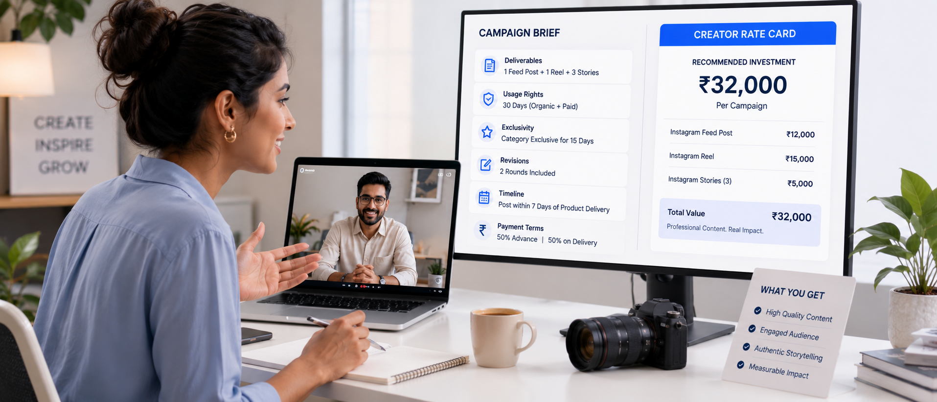 How much to charge for a sponsored Instagram post during brand negotiations