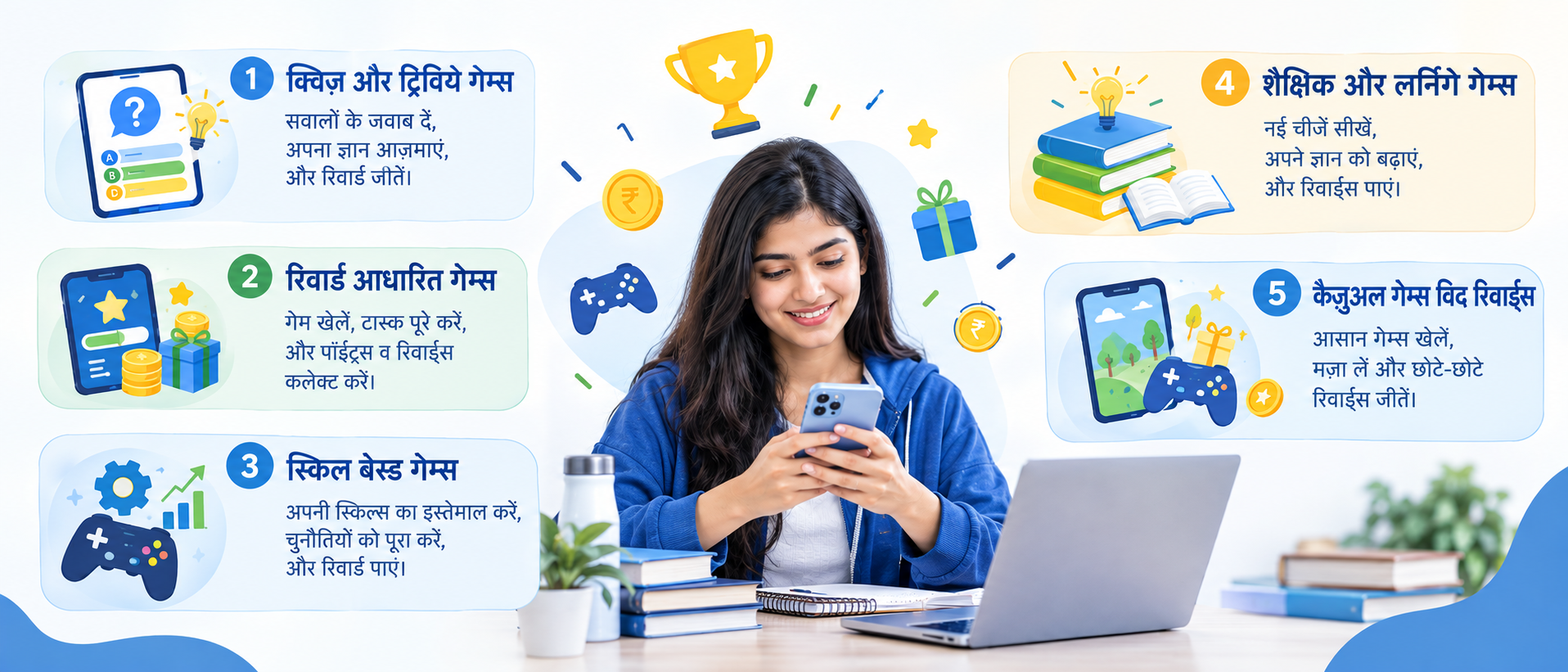 छात्रों के लिए पैसे कमाने वाला गेम के अलग-अलग प्रकार